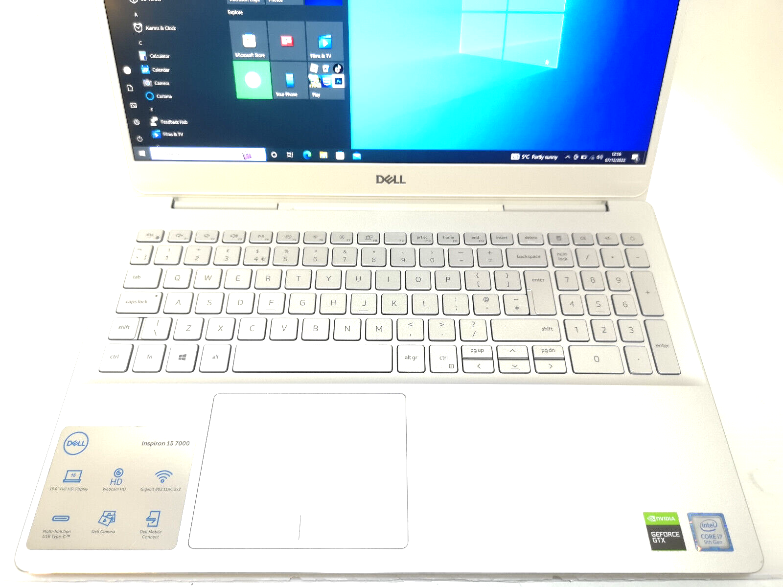 Refurbished Dell Inspiron 7591 Laptop PC